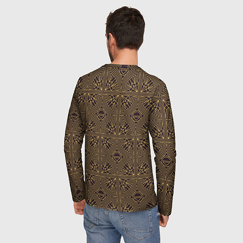 Мужской лонгслив Золотой бюст египетской принцессы / 3D-принт – фото 4