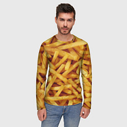 Лонгслив мужской Картошка фри, цвет: 3D-принт — фото 2