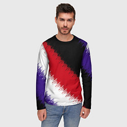 Лонгслив мужской Розлив краски, цвет: 3D-принт — фото 2