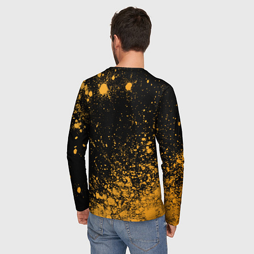 Мужской лонгслив Василий и зологой герб РФ / 3D-принт – фото 4