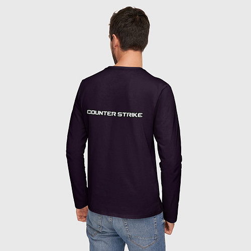 Мужской лонгслив Cs Go neon / 3D-принт – фото 4