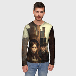 Лонгслив мужской Victorian boy and girl, цвет: 3D-принт — фото 2