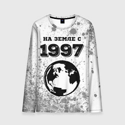 Лонгслив мужской На Земле с 1997: краска на светлом, цвет: 3D-принт