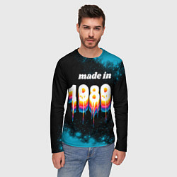 Лонгслив мужской Made in 1989: liquid art, цвет: 3D-принт — фото 2