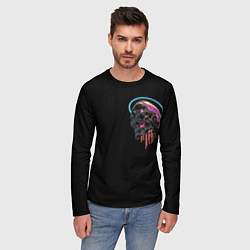 Лонгслив мужской Skull free your mind, цвет: 3D-принт — фото 2