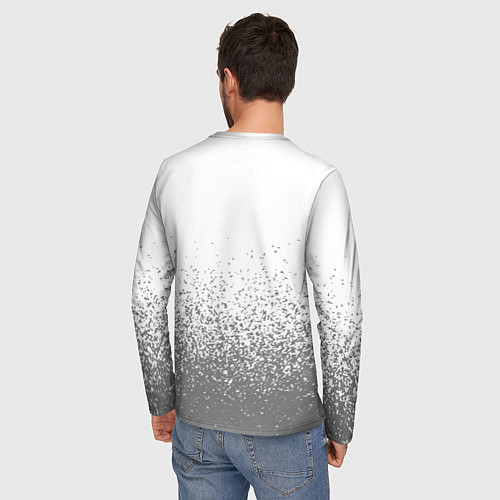 Мужской лонгслив 1972 - в красной рамке на светлом / 3D-принт – фото 4