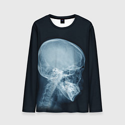 Лонгслив мужской Рентген головы, цвет: 3D-принт