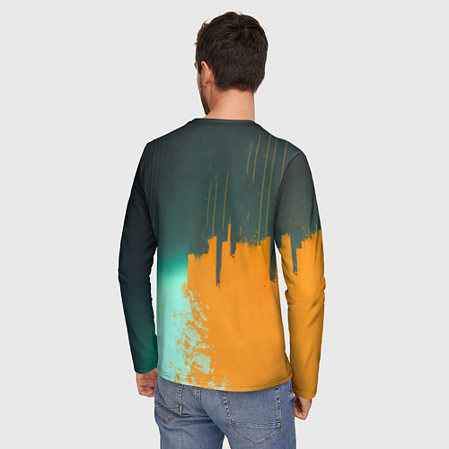 Мужской лонгслив Cyberpunk girl art / 3D-принт – фото 4