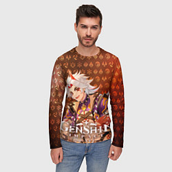 Лонгслив мужской Итто Аратаки элементали, цвет: 3D-принт — фото 2