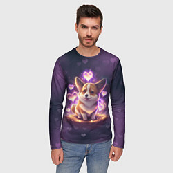Лонгслив мужской Любимый корги, цвет: 3D-принт — фото 2