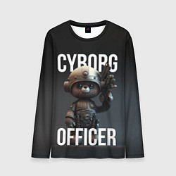 Лонгслив мужской Cyborg officer, цвет: 3D-принт