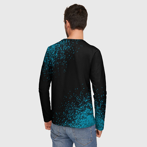 Мужской лонгслив Made in 1971: liquid art / 3D-принт – фото 4