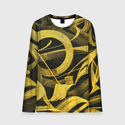 Лонгслив мужской Gold Calligraphic, цвет: 3D-принт