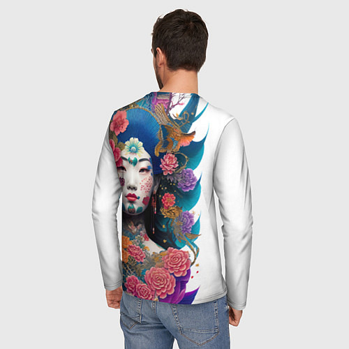 Мужской лонгслив Japan style - tattoo - art / 3D-принт – фото 4
