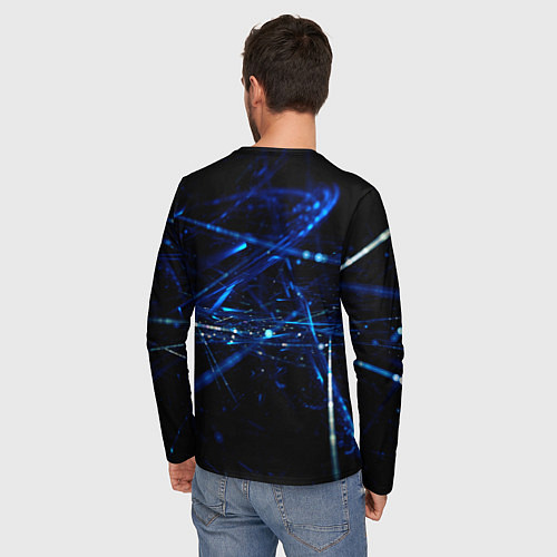 Мужской лонгслив Стеклянная паутина - Midjourney / 3D-принт – фото 4