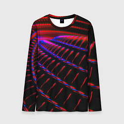 Мужской лонгслив Geometry neon texture