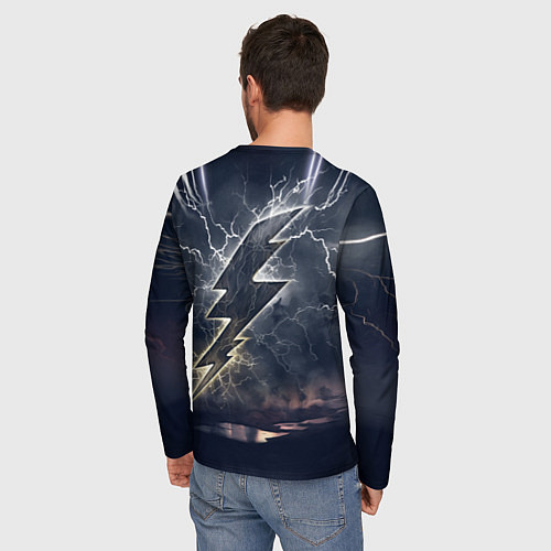 Мужской лонгслив Котогром / 3D-принт – фото 4