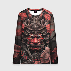 Лонгслив мужской Японский демон самурай, цвет: 3D-принт