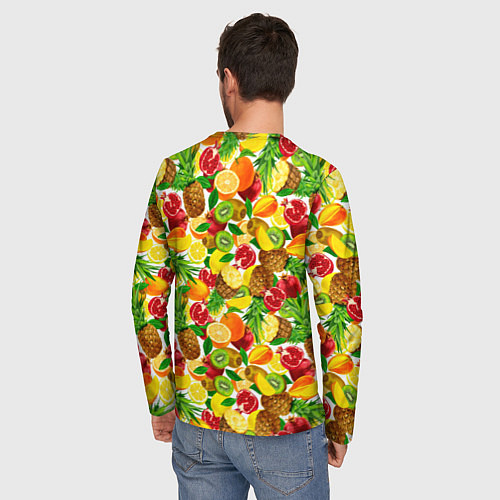 Мужской лонгслив Fruit abundance / 3D-принт – фото 4