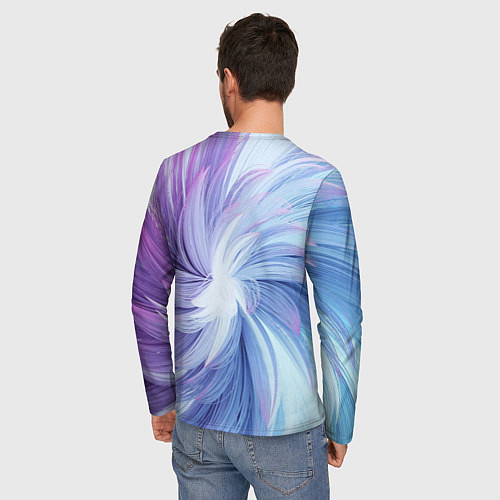 Мужской лонгслив Вихрь красок / 3D-принт – фото 4