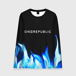 Мужской лонгслив OneRepublic blue fire