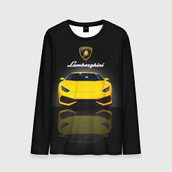 Мужской лонгслив Итальянский суперкар Lamborghini Aventador