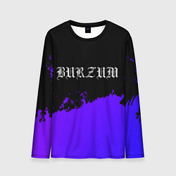 Мужской лонгслив Burzum purple grunge