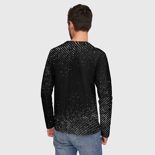Мужской лонгслив Architects с потертостями на темном фоне / 3D-принт – фото 4