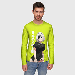 Лонгслив мужской YoRHa 2-gou B-gata, цвет: 3D-принт — фото 2