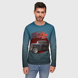 Лонгслив мужской Классический американский хот-род, цвет: 3D-принт — фото 2