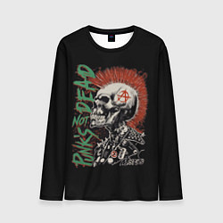 Лонгслив мужской Punks not dead, цвет: 3D-принт