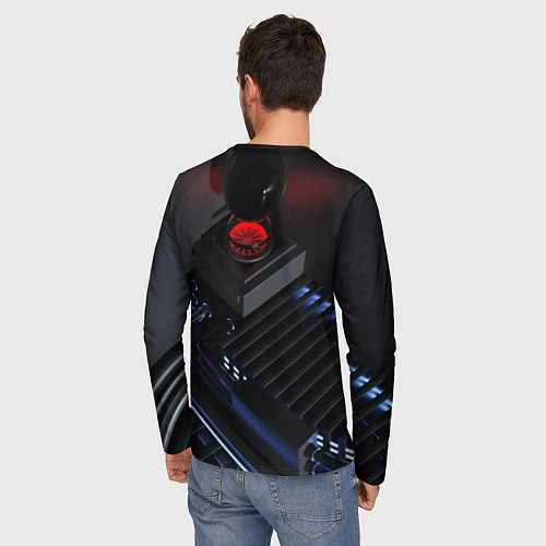Мужской лонгслив Технопроекция / 3D-принт – фото 4