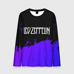 Лонгслив мужской Led Zeppelin purple grunge, цвет: 3D-принт