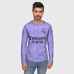 Лонгслив мужской Винисиус Жуниор Реал Мадрид форма 2223 гостевая, цвет: 3D-принт — фото 2
