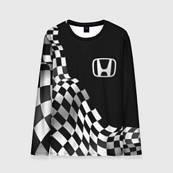 Мужской лонгслив Honda racing flag