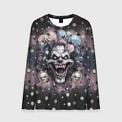 Лонгслив мужской Клоун зомби, цвет: 3D-принт
