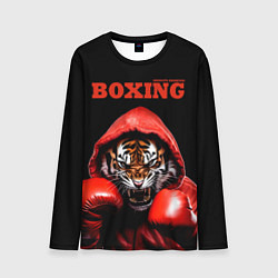 Лонгслив мужской Boxing tiger, цвет: 3D-принт