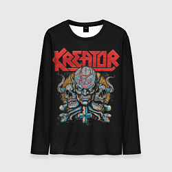 Лонгслив мужской Kreator - трэш-метал, цвет: 3D-принт