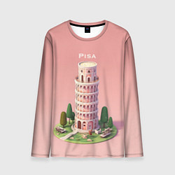 Лонгслив мужской Pisa Isometric, цвет: 3D-принт