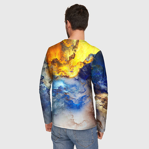 Мужской лонгслив Сгущение туч / 3D-принт – фото 4