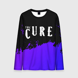 Лонгслив мужской The Cure purple grunge, цвет: 3D-принт