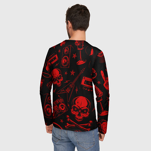 Мужской лонгслив Green Day rock glitch / 3D-принт – фото 4