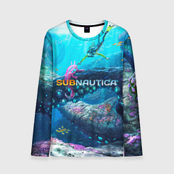 Мужской лонгслив Подводный мир сабнавтики