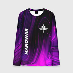 Лонгслив мужской Manowar violet plasma, цвет: 3D-принт