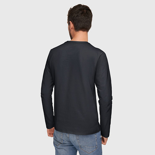 Мужской лонгслив Ворон и луна от нейросети / 3D-принт – фото 4