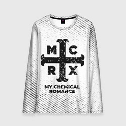 Лонгслив мужской My Chemical Romance с потертостями на светлом фоне, цвет: 3D-принт