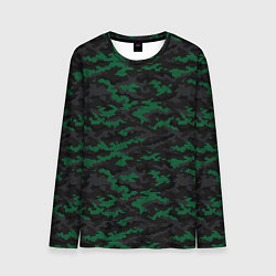 Мужской лонгслив Точечный камуфляжный узор Spot camouflage pattern