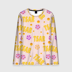 Лонгслив мужской Царь - надпись и круги, цвет: 3D-принт