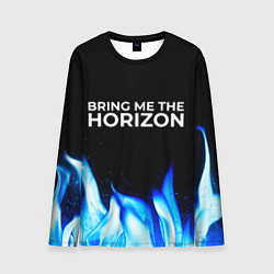 Мужской лонгслив Bring Me the Horizon blue fire