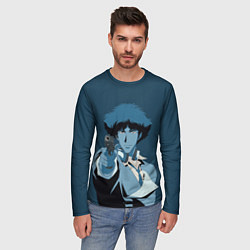 Лонгслив мужской Spike Spiegel blue, цвет: 3D-принт — фото 2